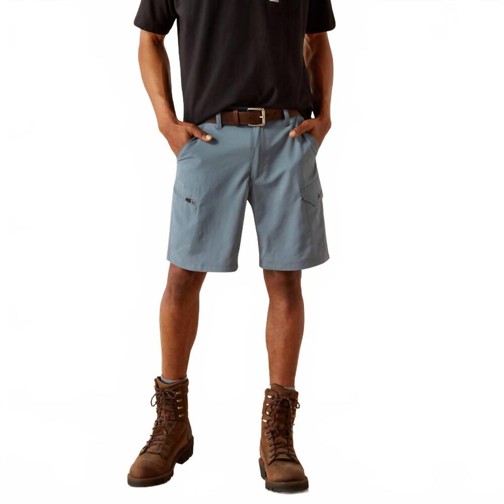 NEW ARIAT rebar workflow ultralight short in blue